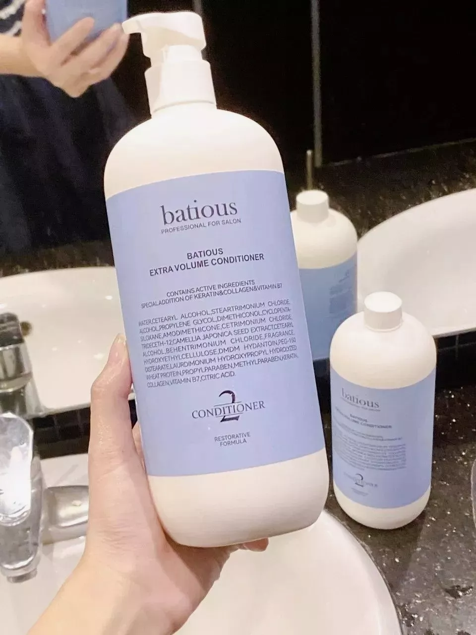 Cặp Dầu Gội Xả Batious Phục Hồi Tóc Đa Tầng - Giải Pháp Chăm Sóc Tóc Hư Tổn, Dưỡng Ẩm và Tăng Cường Độ Bóng Mượt