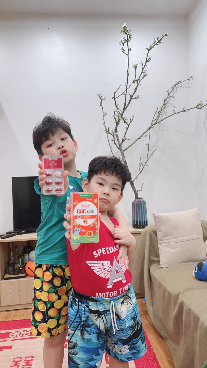 Viên nhai bổ mắt GAC Kids - SP từ gấc, chứa men tiêu hóa