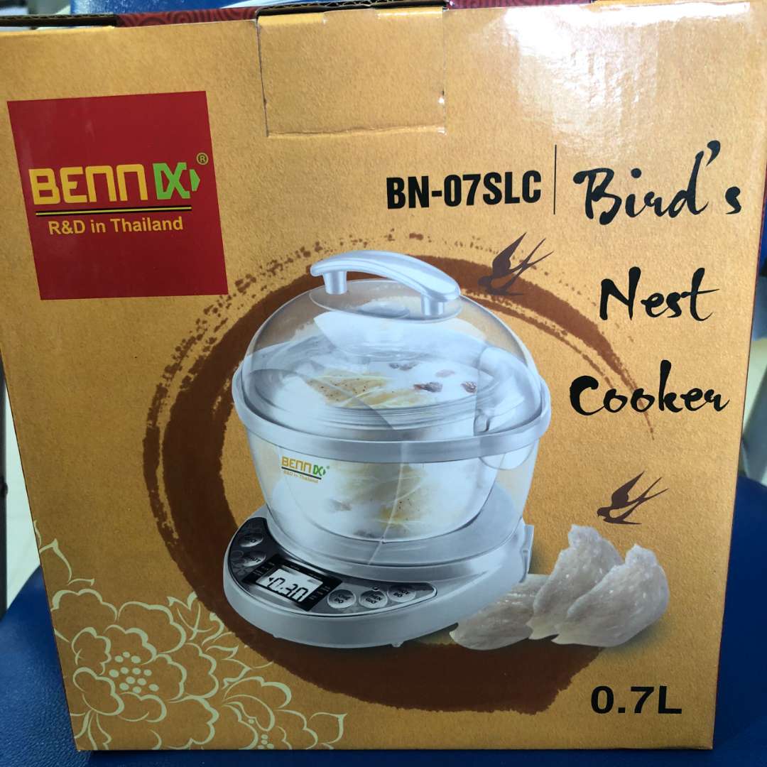 Nồi Chưng Yến Bennix BN07SLC 0.7L Cao Cấp - Nấu Cháo, Làm Sữa Chua, Giữ Ấm, Công Suất 200W, Chất Liệu Nhựa PP, Đế Cao Su Chống Trượt