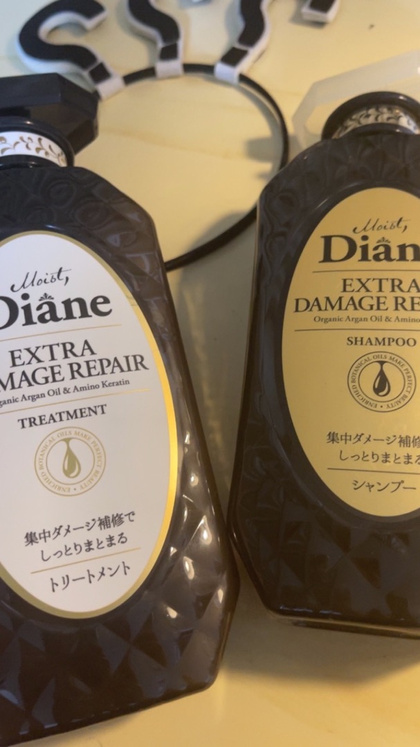 Cặp Dầu Gội Xả Moist Diane Extra Damage Repair 450ml - Phục Hồi Tóc Hư Tổn Nặng, Dưỡng Ẩm Chuyên Sâu, Bảo Vệ Màu Tóc