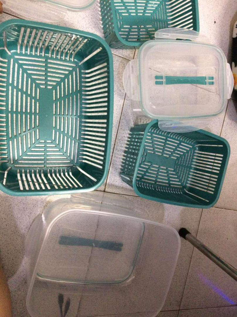 Set 5 hộp đựng thực phẩm có nắp đậy - Giải pháp tiện lợi cho tủ lạnh, bảo quản rau củ quả tươi ngon, tiết kiệm không gian