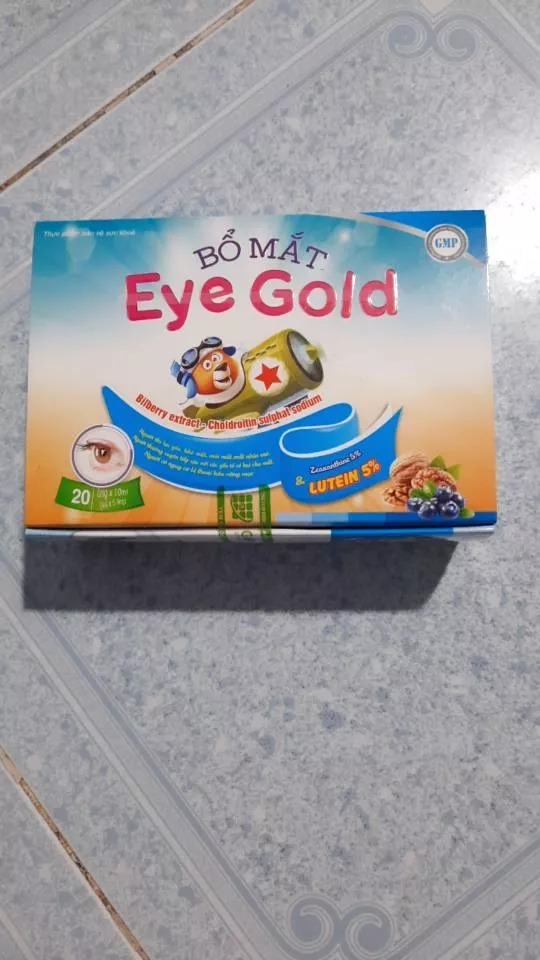 Siro Eye Gold - Thực phẩm bổ mắt hỗ trợ cải thiện thị lực, giảm mỏi khô mắt với chiết xuất tự nhiên và vitamin A, B2, DHA