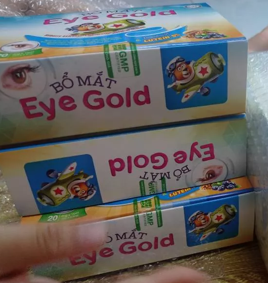 Siro Eye Gold - Thực phẩm bổ mắt hỗ trợ cải thiện thị lực, giảm mỏi khô mắt với chiết xuất tự nhiên và vitamin A, B2, DHA