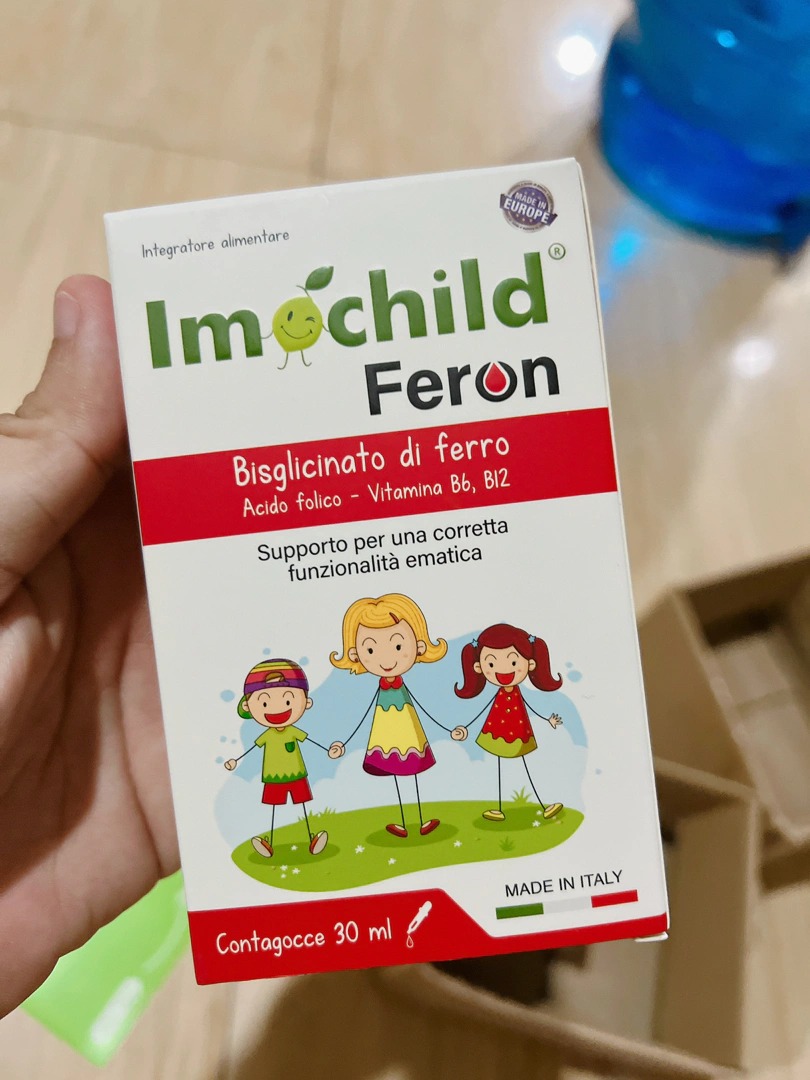 Siro Imochild Feron Bổ Sung Sắt Dạng Giọt cho Trẻ Sơ Sinh - Giúp Tăng Cường Tạo Hồng Cầu và Phát Triển Khỏe Mạnh 30ml