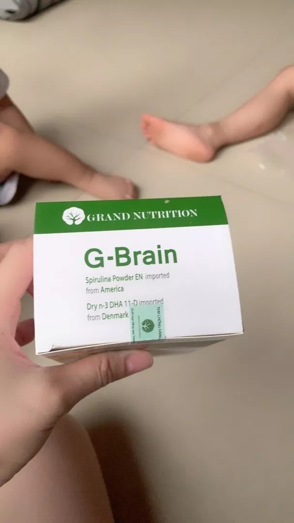 Cốm Sữa Tảo Non G-Brain - Hỗ Trợ Phát Triển Trí Não Cho Trẻ - Thực Phẩm Bảo Vệ Sức Khỏe Từ Tảo Xoắn Spirulina Và DHA Nhập Khẩu