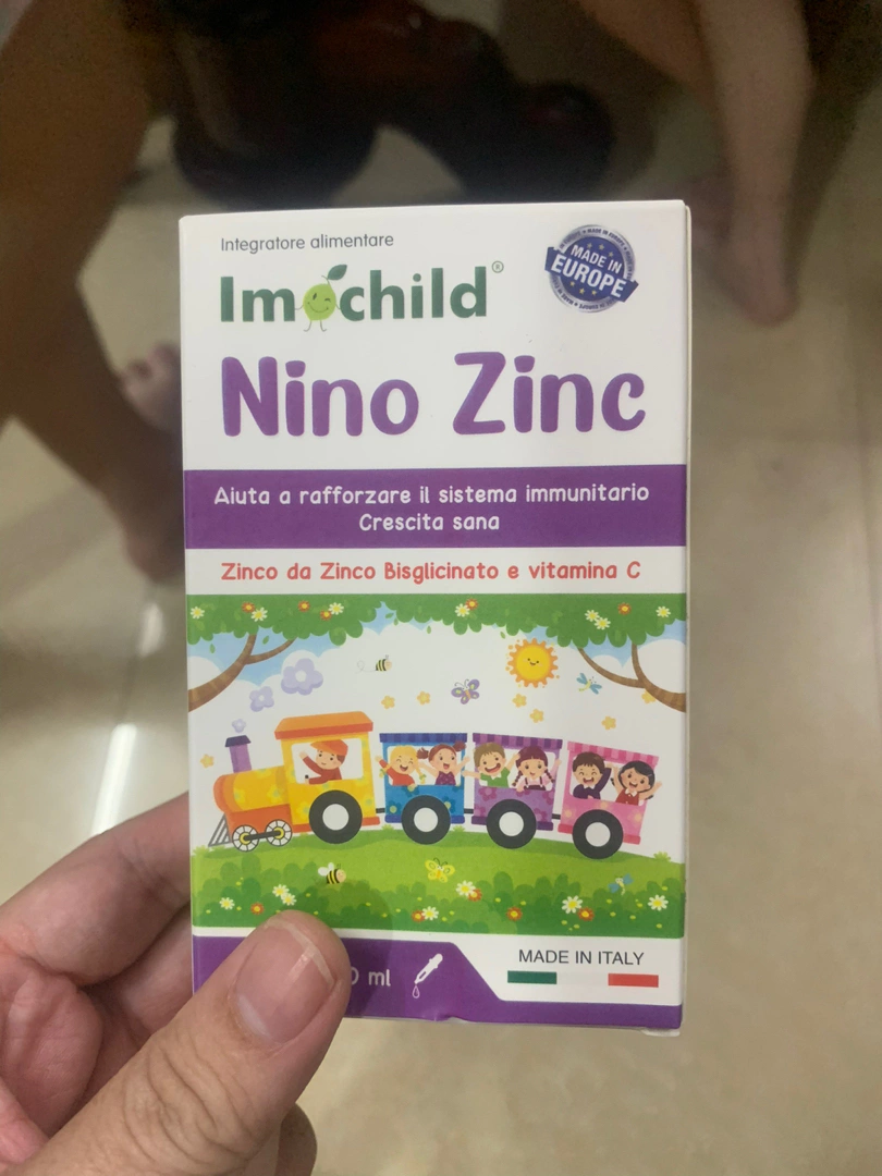 Siro Imochild Nino Zinc 30ml - Hỗ trợ bé ăn ngon và tăng cường sức đề kháng với kẽm hữu cơ và vitamin C tự nhiên