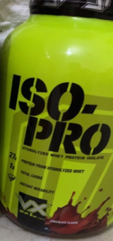 Bột Whey Protein VitaXtrong ISO Pro 100% Hydrolyzed - Hỗ trợ tăng cơ nhanh, hương vị tự nhiên, không đường, không béo - 2LB Chocolate