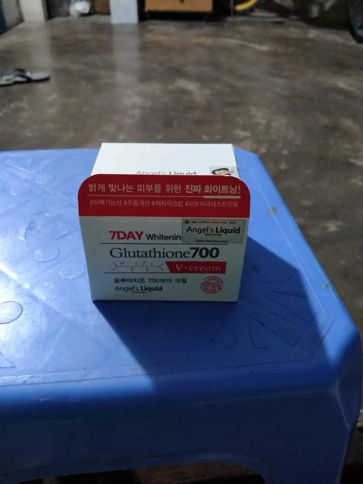 Kem Dưỡng Trắng Da 7 Day Tone-up Program Glutathione 700 V-Cream - Mờ Thâm Nám, Cải Thiện Tông Màu Da - Angel's Liquid Hàn Quốc