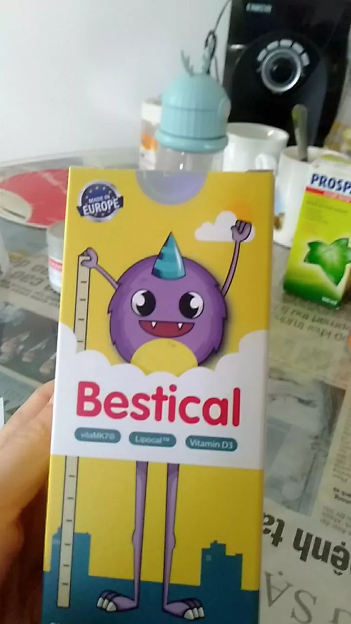 (Hàng nhập khẩu) Canxi sinh học Bestical cho bé lọ 120ml