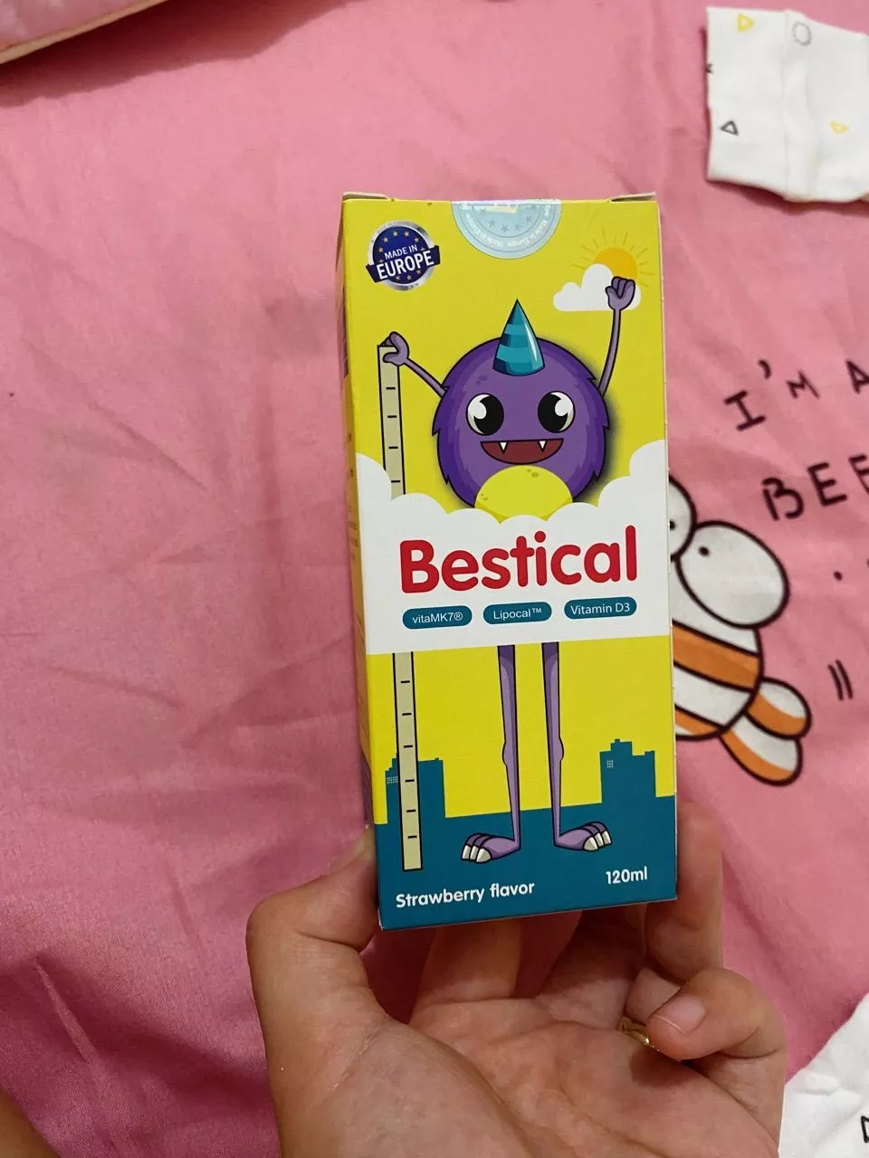 (Hàng nhập khẩu) Canxi sinh học Bestical cho bé lọ 120ml