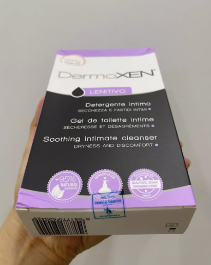 Dung dịch vệ sinh phụ nữ DermoXen Lenitivo 200ml - Giữ ẩm, làm sạch vùng kín, hỗ trợ cân bằng pH sinh lý, giảm ngứa rát