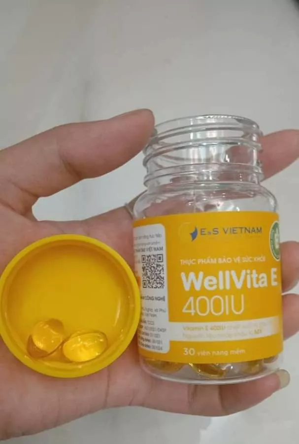 (Hàng nhập khẩu) Viên uống WellVita E 400IU lọ 30 viên