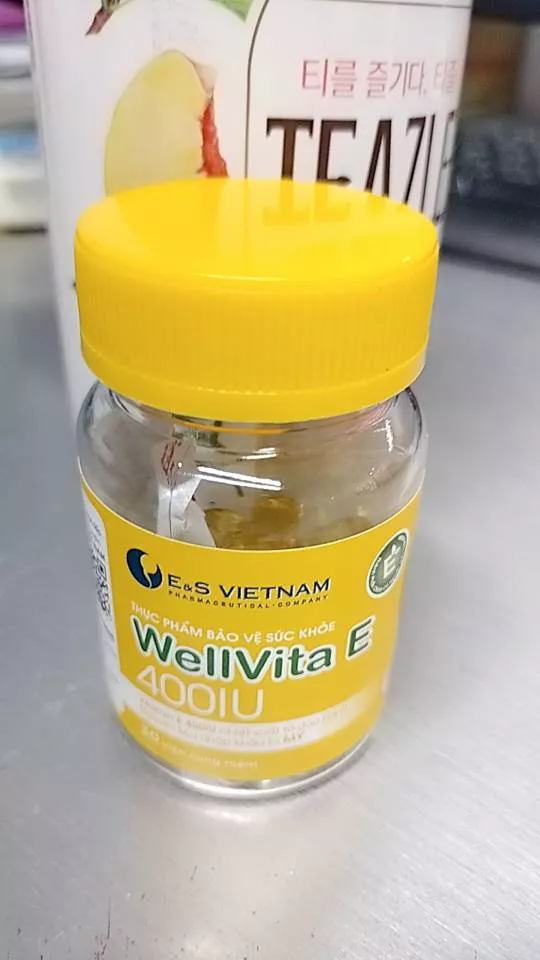 (Hàng nhập khẩu) Viên uống WellVita E 400IU lọ 30 viên