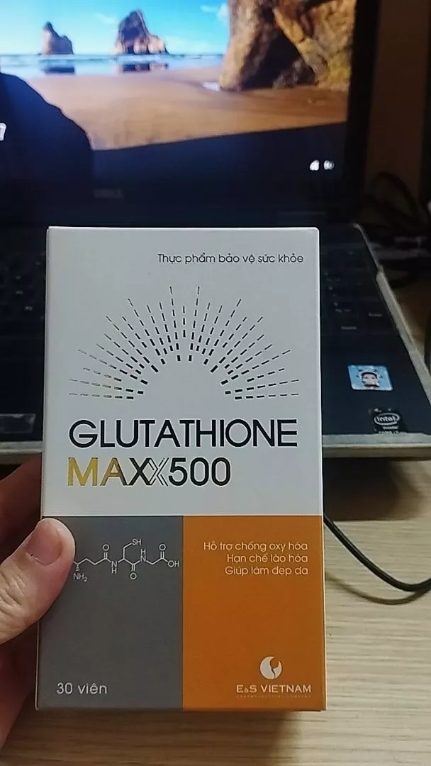 Viên Uống Hỗ Trợ Làm Đẹp Da Glutathione Maxx 500 - Chống Oxy Hóa, Trẻ Hóa Làn Da, Bổ Sung Vitamin C & E, Hàng Nhập Khẩu E&S Việt Nam