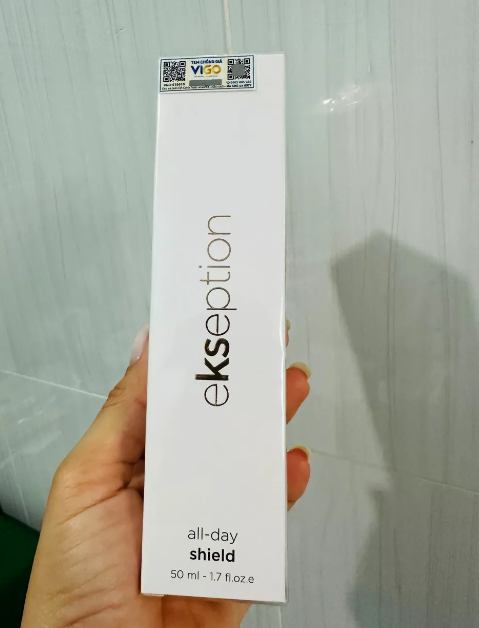 Kem Chống Nắng Ekseption All Day Shield SPF 50 - Bảo Vệ Da Mịn Màng 12 Giờ, Chiết Xuất Tảo Đỏ, Dưỡng Ẩm, Phổ Rộng 50ml