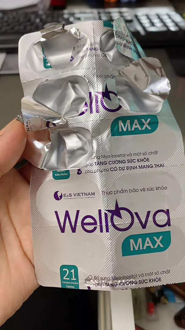 Viên Uống WellOva Max - Hỗ Trợ Sức Khỏe Sinh Sản Nữ Giới, Tăng Cường Khả Năng Thụ Thai Tự Nhiên, Hộp 30 Viên