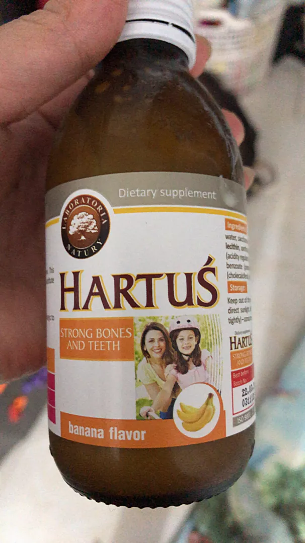 (Hàng nhập khẩu) Canxi Hartus cho trẻ từ 4 tháng tuổi lọ 150ml 