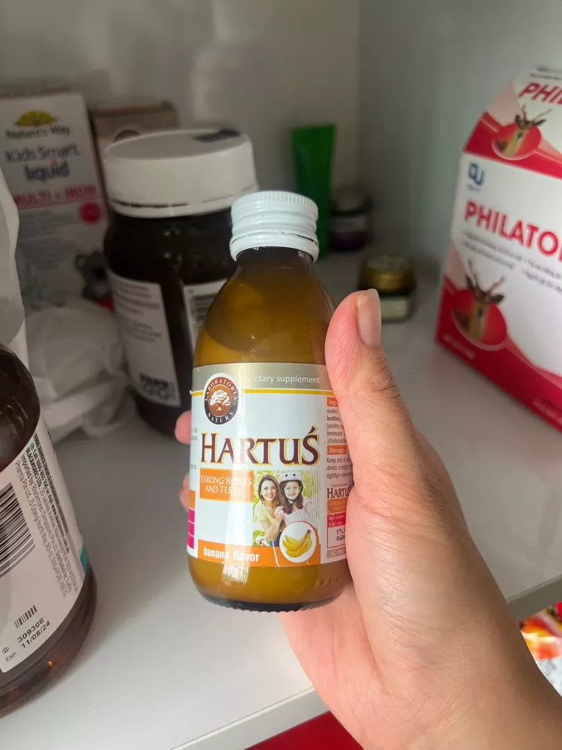 (Hàng nhập khẩu) Canxi Hartus cho trẻ từ 4 tháng tuổi lọ 150ml 