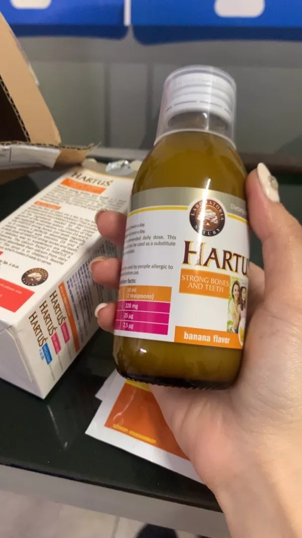 (Hàng nhập khẩu) Canxi Hartus cho trẻ từ 4 tháng tuổi lọ 150ml 
