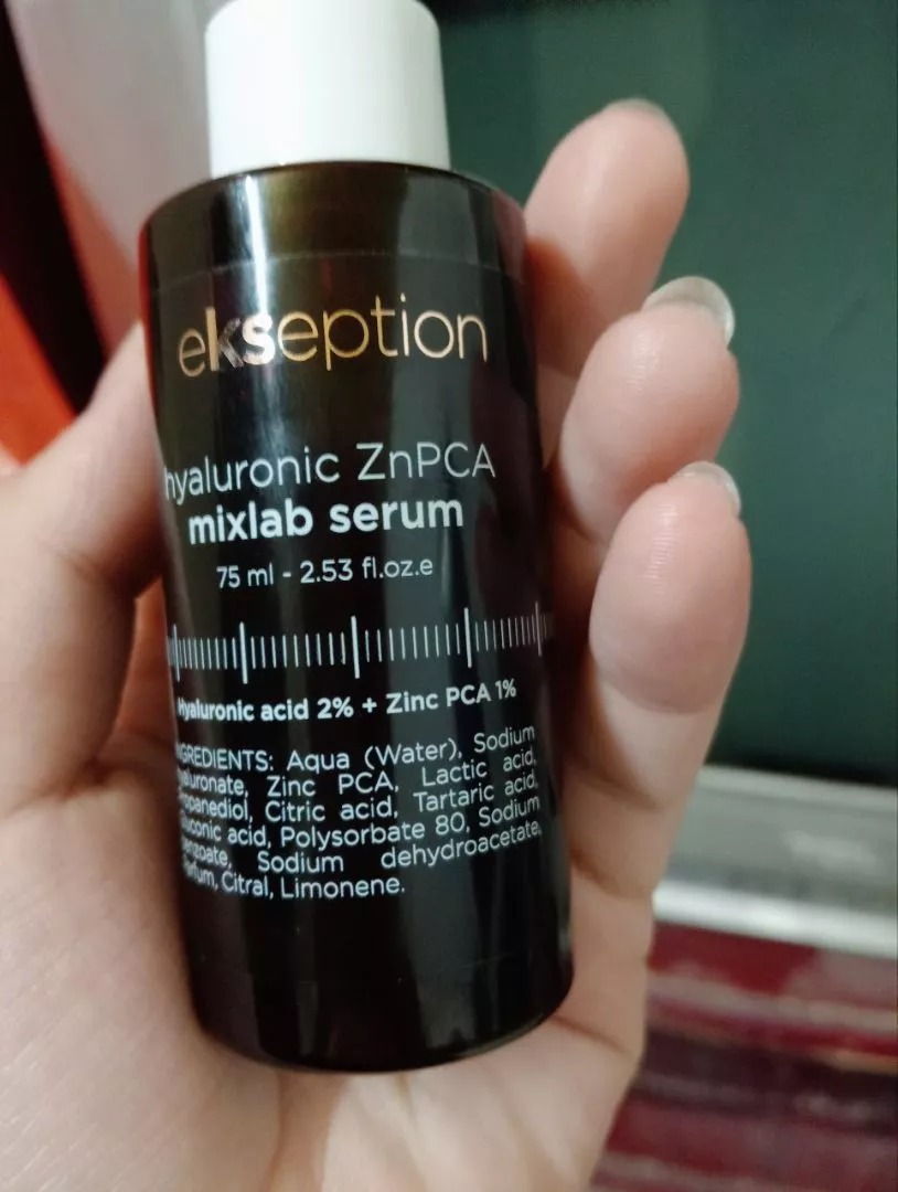 Serum Dưỡng Da Kiềm Dầu Ekseption Hyaluronic ZnPCA 75ml - Hỗ Trợ Dưỡng Ẩm và Cải Thiện Mụn Cho Da Dầu Mụn