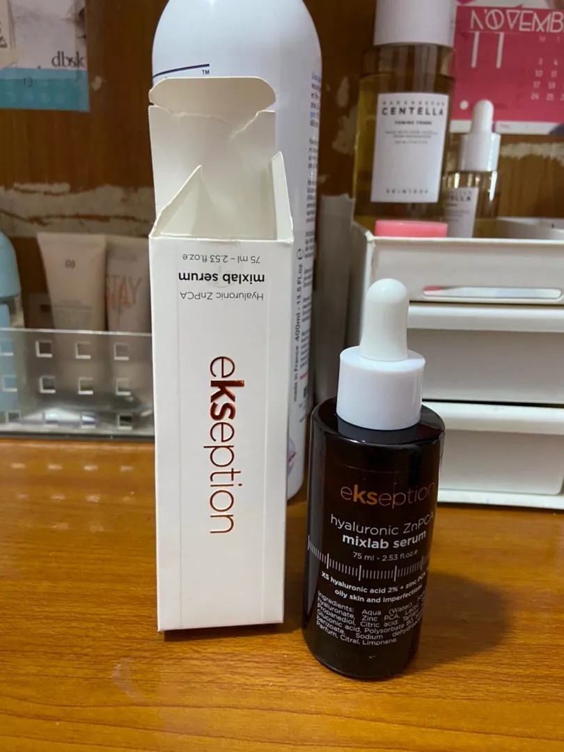 Serum Dưỡng Da Kiềm Dầu Ekseption Hyaluronic ZnPCA 75ml - Hỗ Trợ Dưỡng Ẩm và Cải Thiện Mụn Cho Da Dầu Mụn