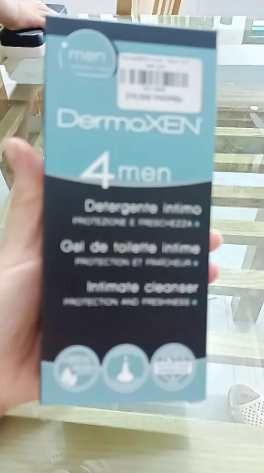 Dung dịch vệ sinh DermoXEN 4Men cho nam giới - Sạch sẽ, kháng khuẩn, ngăn mùi hôi, 125ml, sản phẩm chăm sóc sức khỏe vùng kín.