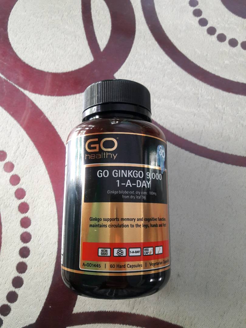 Viên uống Go Ginkgo New Zealand 9000 - Hỗ trợ cải thiện trí nhớ và tuần hoàn não, 60 viên bổ não tự nhiên, tăng cường sự tập trung