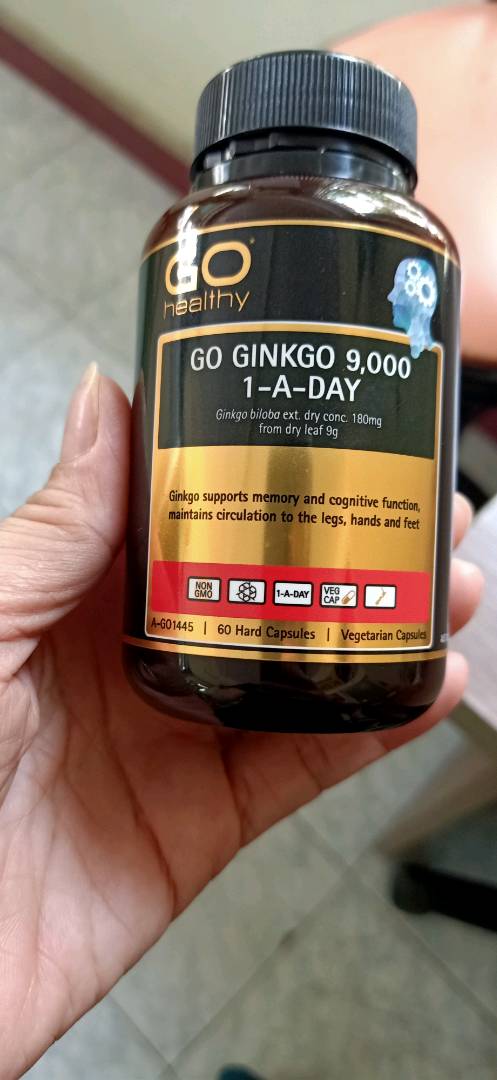 Viên uống Go Ginkgo New Zealand 9000 - Hỗ trợ cải thiện trí nhớ và tuần hoàn não, 60 viên bổ não tự nhiên, tăng cường sự tập trung