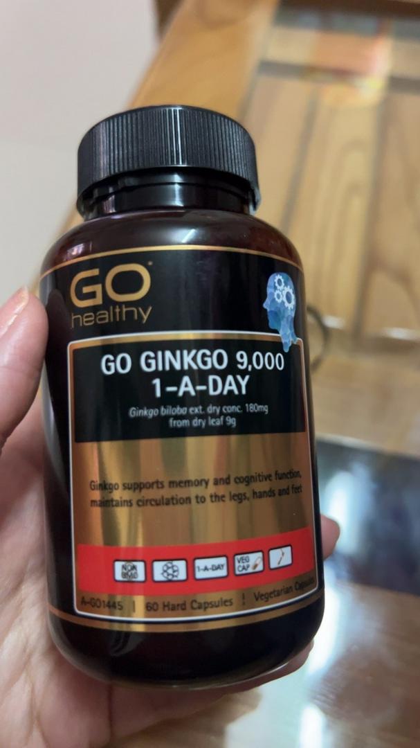 Viên uống Go Ginkgo New Zealand 9000 - Hỗ trợ cải thiện trí nhớ và tuần hoàn não, 60 viên bổ não tự nhiên, tăng cường sự tập trung
