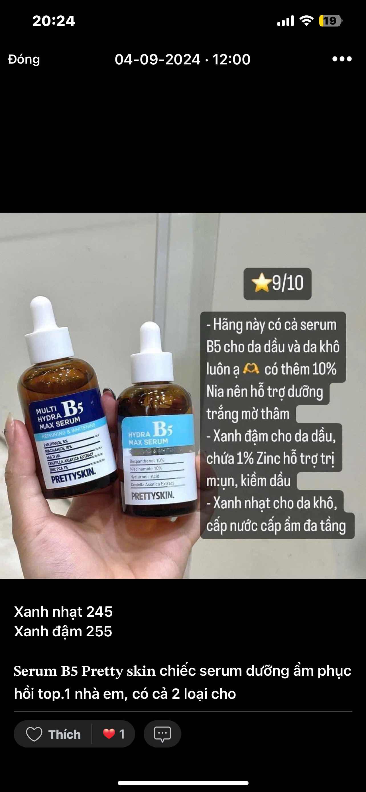 Serum Dưỡng Da Pretty Skin Hydra B5 - Phục Hồi và Làn Da Trắng Sáng Từ Hàn Quốc, Dung Tích 50ml