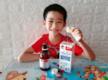 Siro Doppelherz Kinder Immune 150ml - Hỗ trợ tăng cường miễn dịch cho bé, vitamin A, C, D3 giúp trẻ khỏe mạnh, dễ uống.