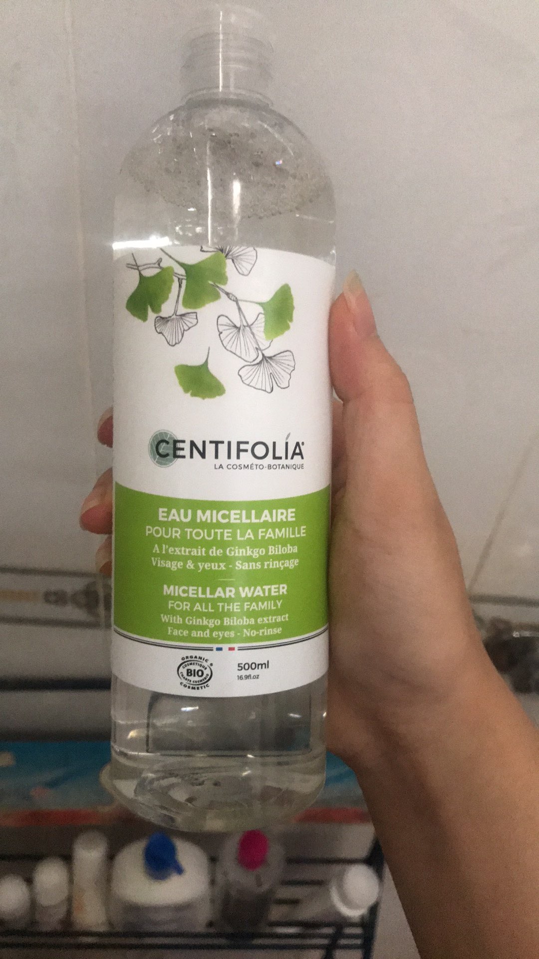 Nước Tẩy Trang Centifolia Eau Micellaire 500ml - Công Nghệ Tẩy Trang Hữu Cơ, Làm Sạch Sâu, Phù Hợp Mọi Loại Da