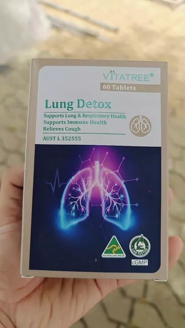 Viên uống hỗ trợ thanh lọc phổi Vitatree Lung Detox 60 viên - Sản phẩm từ thiên nhiên, làm sạch phổi, tăng cường sức khỏe hô hấp
