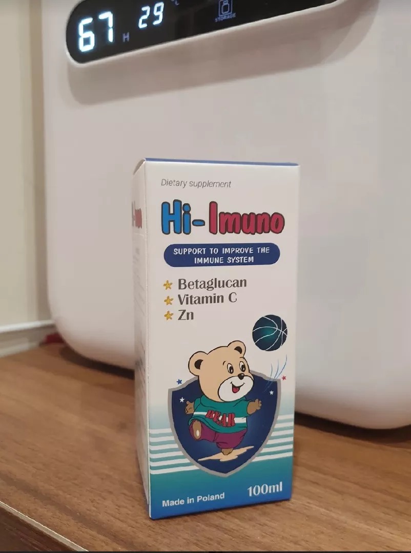 Siro Hi-Imuno Tăng Đề Kháng Cho Trẻ Từ 1 Tuổi - Hỗ Trợ Miễn Dịch, Vị Ngọt Dễ Uống, 100ml