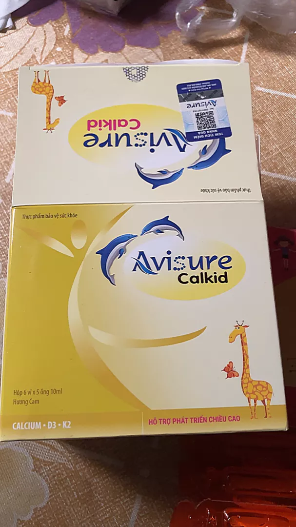 Canxi cho bé Avisure Calkid bổ sung canxi hữu cơ và D3 giúp trẻ cao lớn vượt trội 30 ống