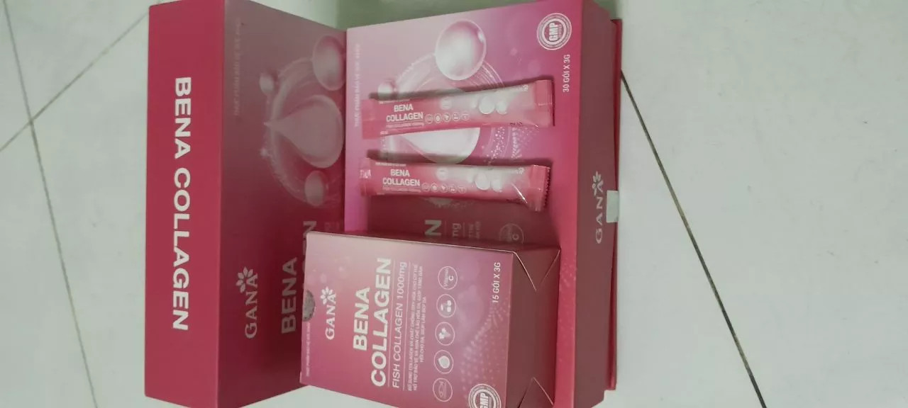 Bột uống Bena Collagen Gana hỗ trợ làm đẹp da
