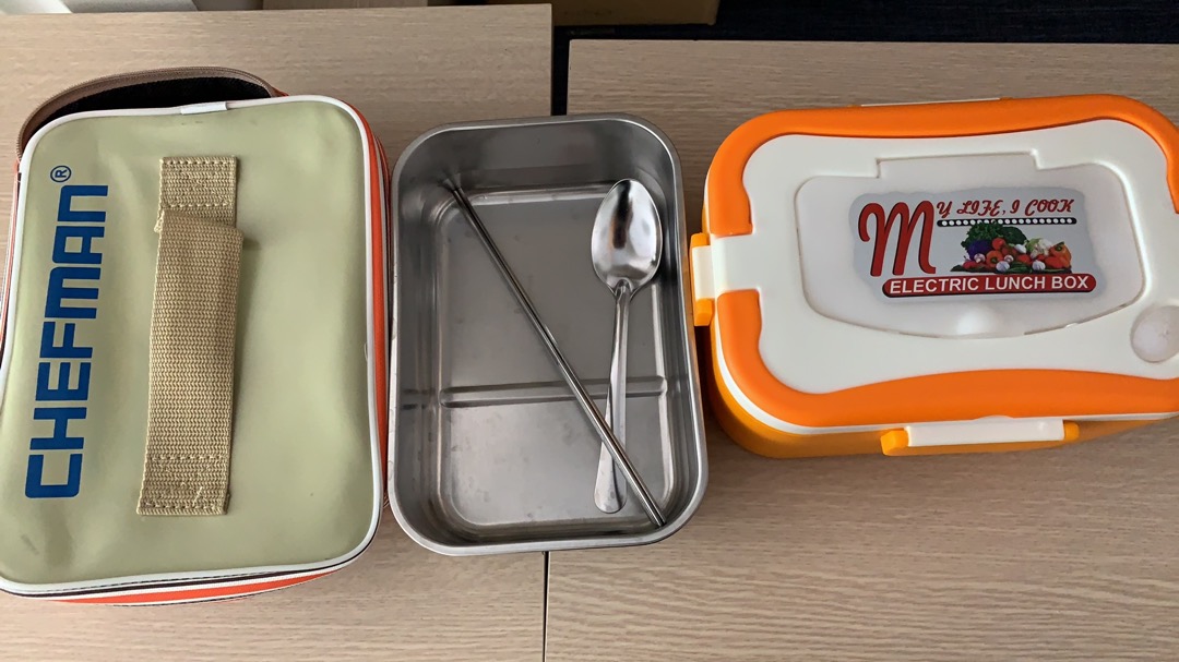 Hộp Cơm Hâm Nóng Chefman Inox CM-112i - Bảo Hành 24 Tháng, Thiết Kế Sang Trọng, Chống Tràn, Kèm Túi Đựng Da Cao Cấp