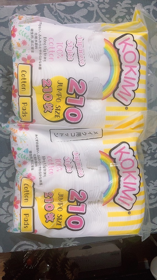 Bông Tẩy Trang Tròn Mihoo Kokimi Cotton Pads - 210 Miếng - Chất Liệu Cotton Tự Nhiên, Không Gây Kích Ứng Da, Tẩy Trang Dễ Dàng