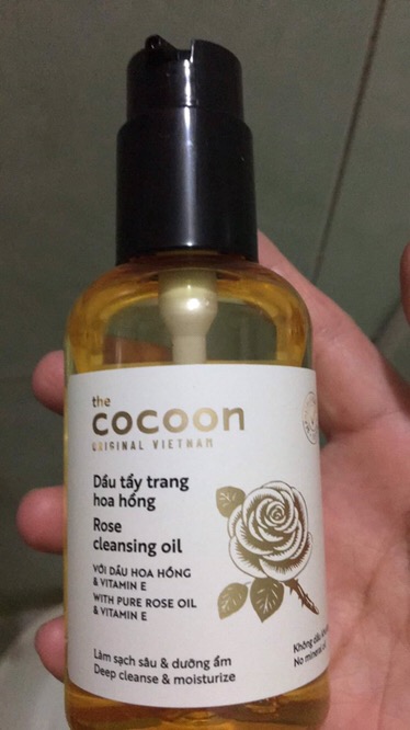 Dầu Tẩy Trang Cocoon Chiết Xuất Hoa Hồng 140ml - Làm Sạch Sâu, Dưỡng Ẩm, Dành Cho Da Nhạy Cảm