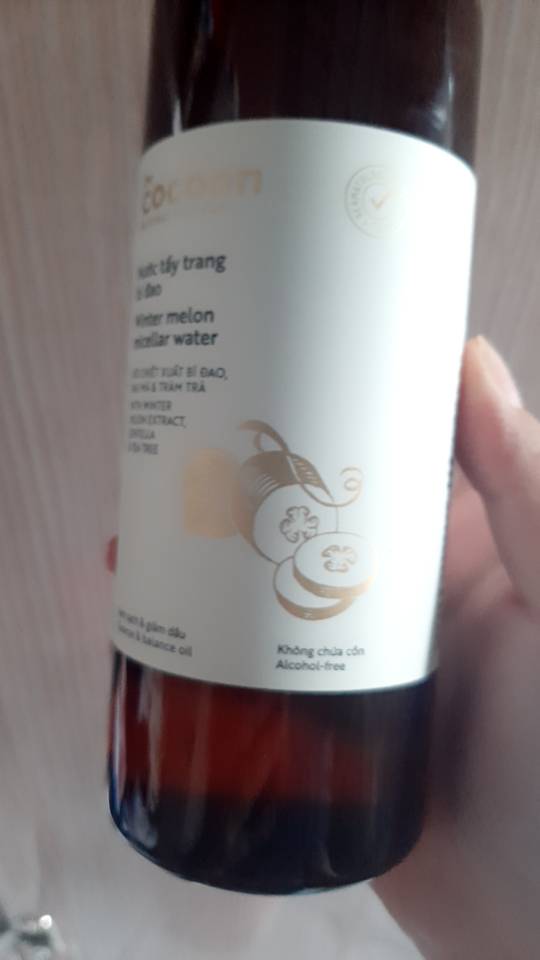 Nước Tẩy Trang Bí Đao Cocoon Winter Melon 140ml - Micellar Water Dịu Nhẹ Chăm Sóc Da Mụn và Nhạy Cảm