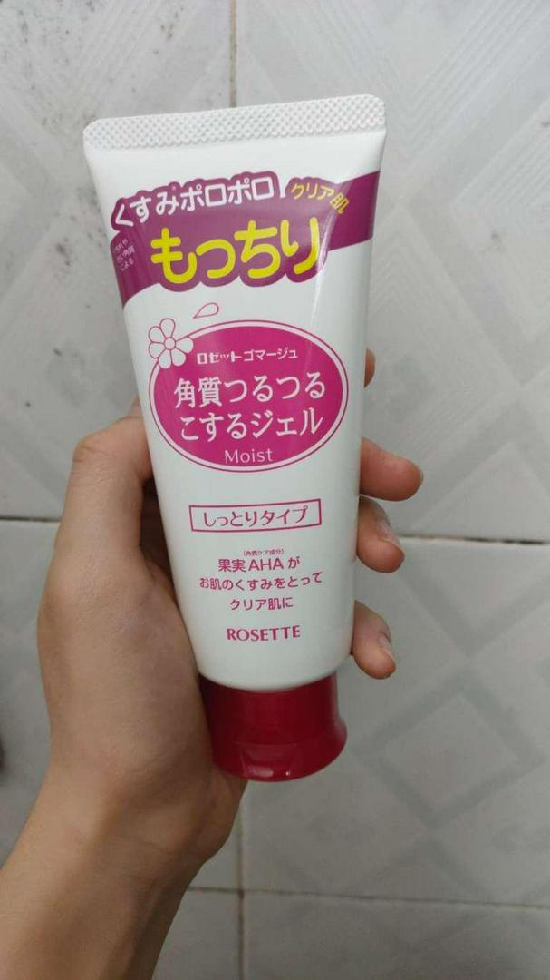 Gel Tẩy Tế Bào Chết Rosette Nhật Bản - Chiết Xuất Trái Cây, Da Mịn Màng, Dưỡng Ẩm Tự Nhiên, Làm Sạch Sâu Mặt và Body