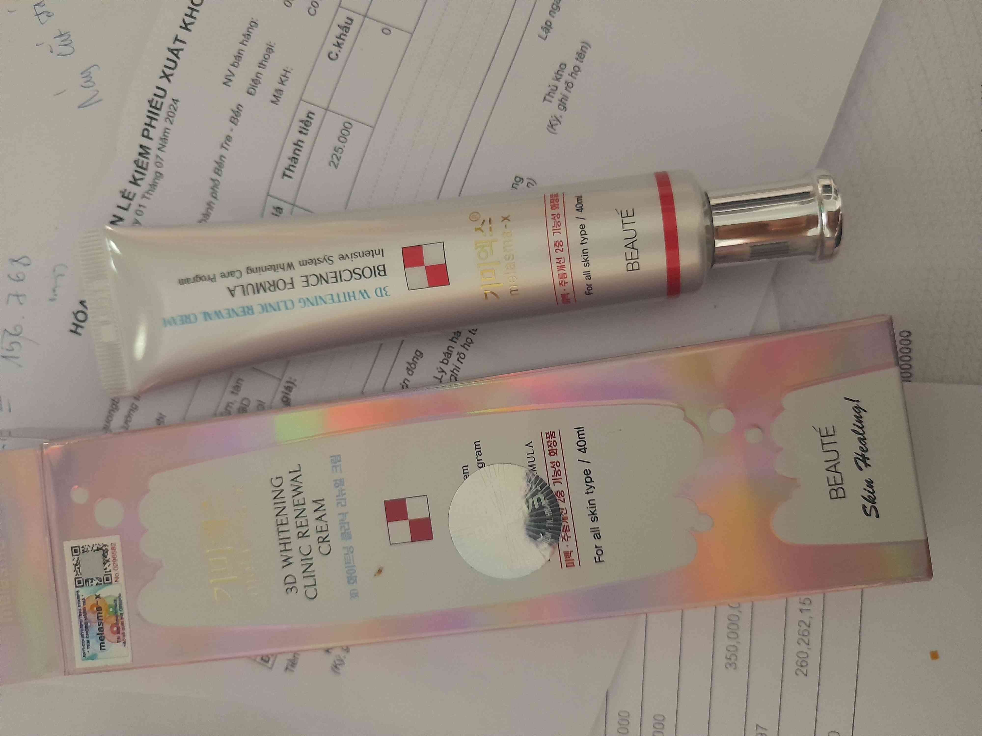 Kem Giảm Nám Tàn Nhang Melasma-X 3D Whitening Clinic - Làn Da Sáng Mịn Tự Nhiên, Giúp Làm Đều Màu Da, Từ Hàn Quốc
