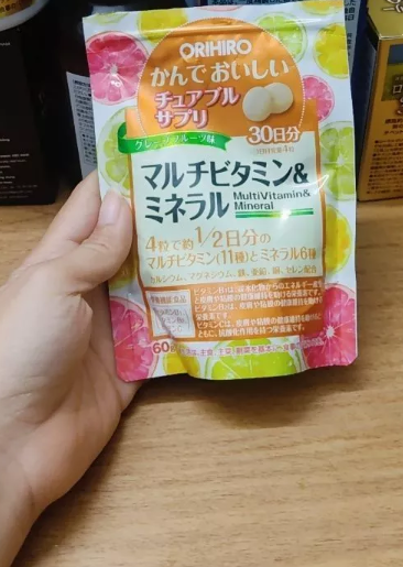 (Hàng nhập khẩu) Viên nhai bổ sung vitamin và khoáng chất Orihiro Nhật Bản túi 120 viên