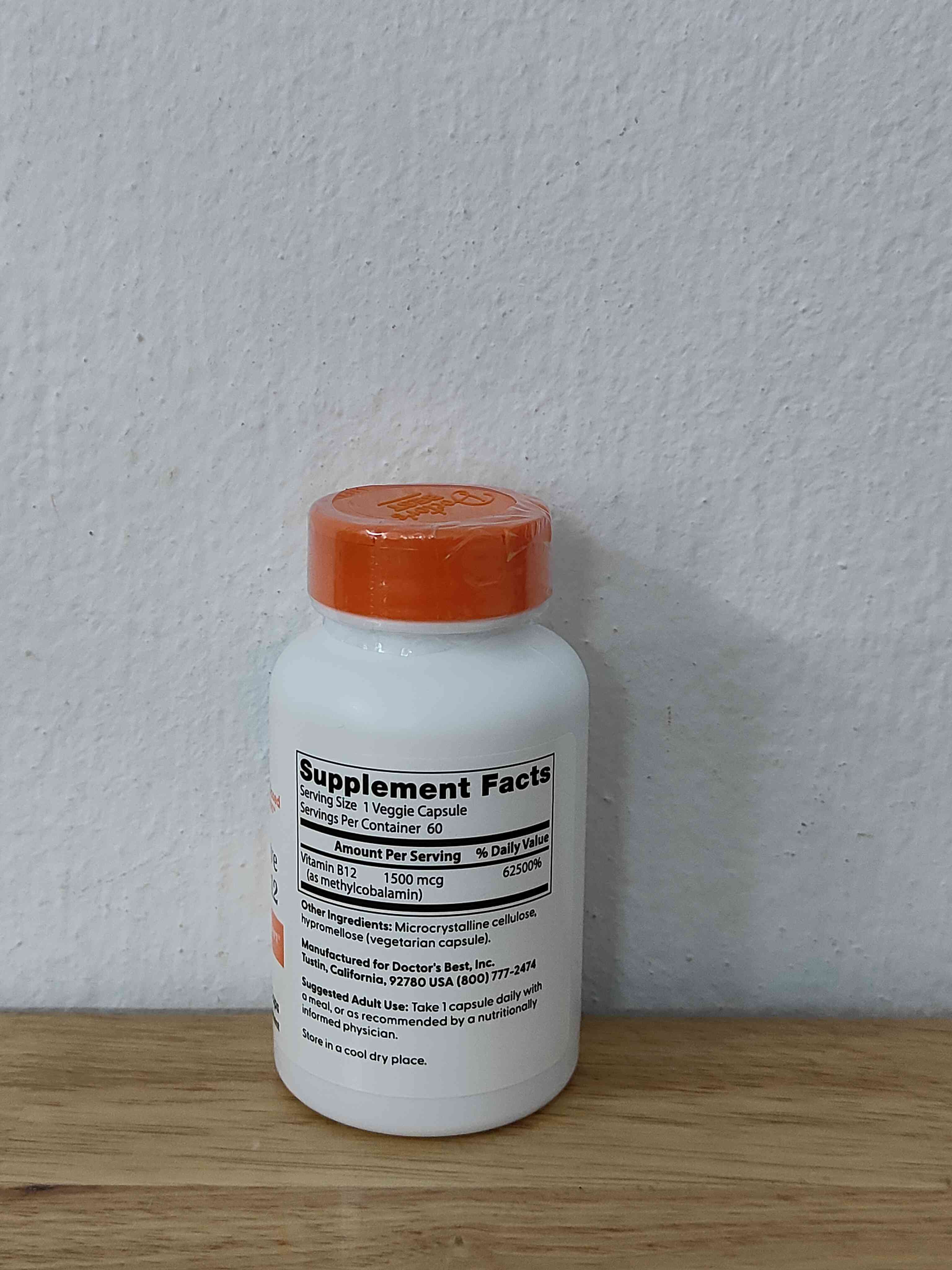 [DATE 12/2026] VEGAN - Viên Uống Bổ Sung Vitamin B12 1500 Mcg, 60 viên hãng Doctor's Best