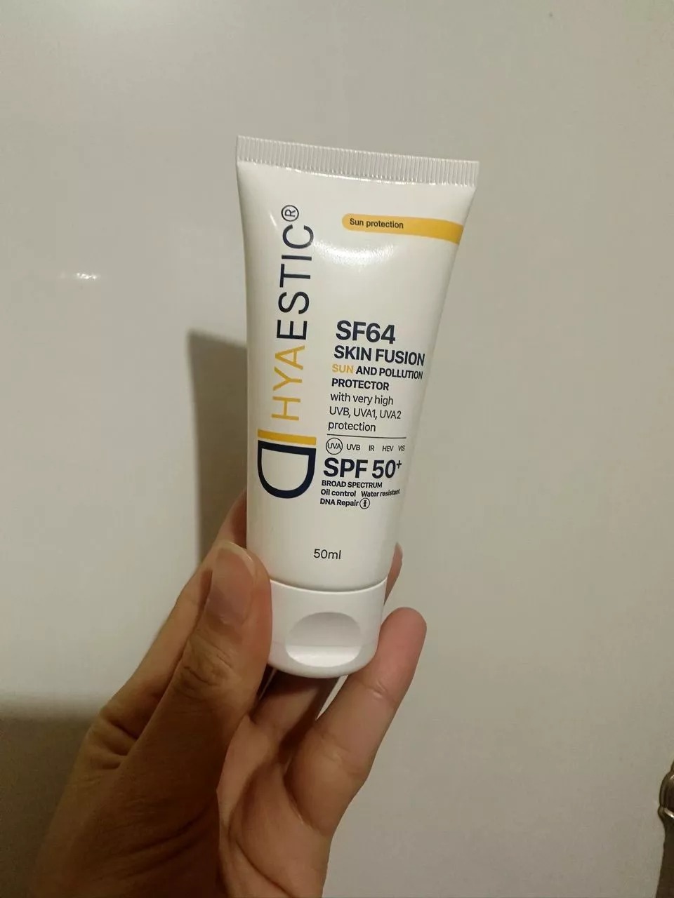 Kem Chống Nắng Hyaestic Skin Fusion SF64 SPF50+ - Bảo Vệ Da Chống Tia UV và Ô Nhiễm - Dung Tích 50ml, Phù Hợp Mọi Loại Da