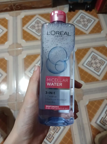 Nước Tẩy Trang Dưỡng Ẩm L'Oreal Paris Micellar Water 3-In-1 400ml - Làm Sạch Dịu Nhẹ, Cấp Ẩm Cho Da Thường Đến Nhạy Cảm