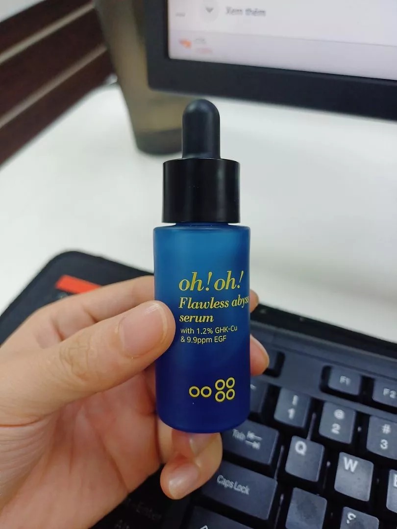Serum Hỗ Trợ Cải Thiện Sẹo Lõm Oh!Oh! Flawless Abyss - Dưỡng Da Mịn Màng, Chiết Xuất Thiên Nhiên, 20ml