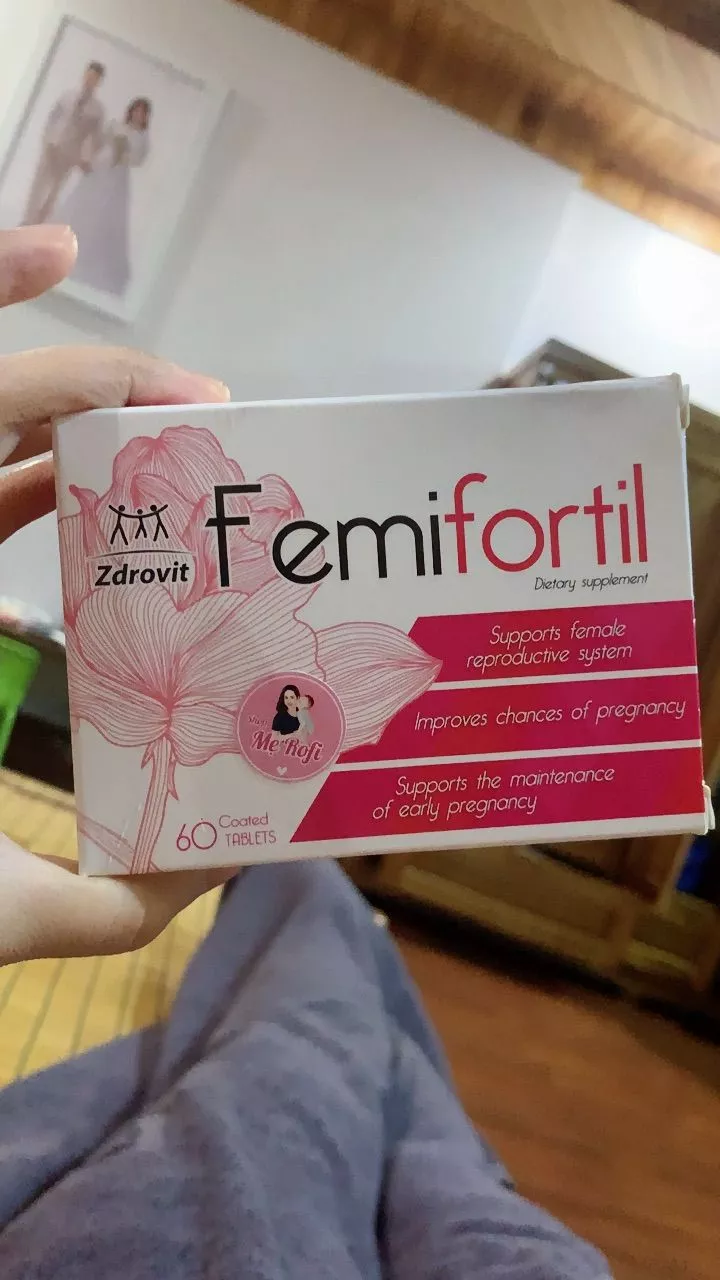 (Hàng nhập khẩu) Viên uống Femifortil hỗ trợ tăng khả năng thụ thai cho nữ
