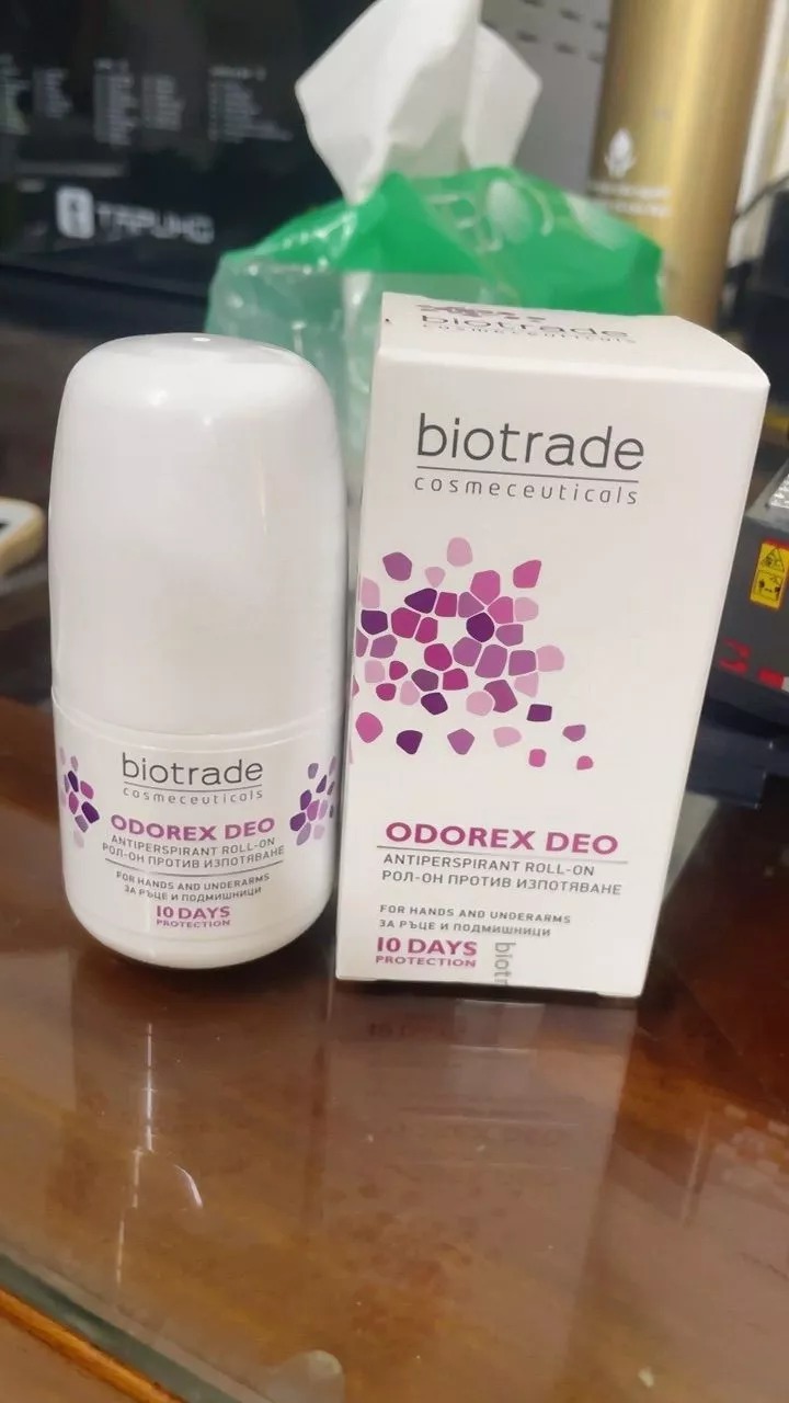 Lăn Khử Mùi Biotrade Odorex Deo Antiperspirant Roll-on - Giảm Mồ Hôi và Mùi Khó Chịu - Bảo Vệ Da Đến 7 Ngày - 20ml