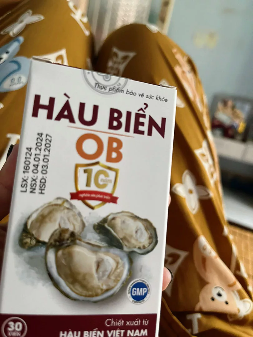 (Hàng nhập khẩu) Viên uống tinh hàu biển OB lọ 30 viên